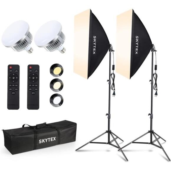 Skytex Softbox Lighting Kit(2Pack), 20x28in Soft Box - Picture 1 of 7